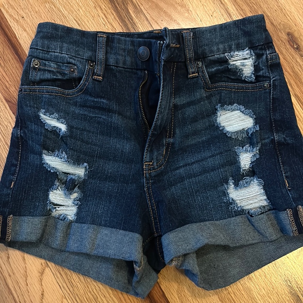Aero denim shorts